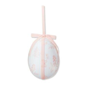 My Texas House Large Pink‎ Floral Fabric Decorative Egg, 6in - Easter 2025